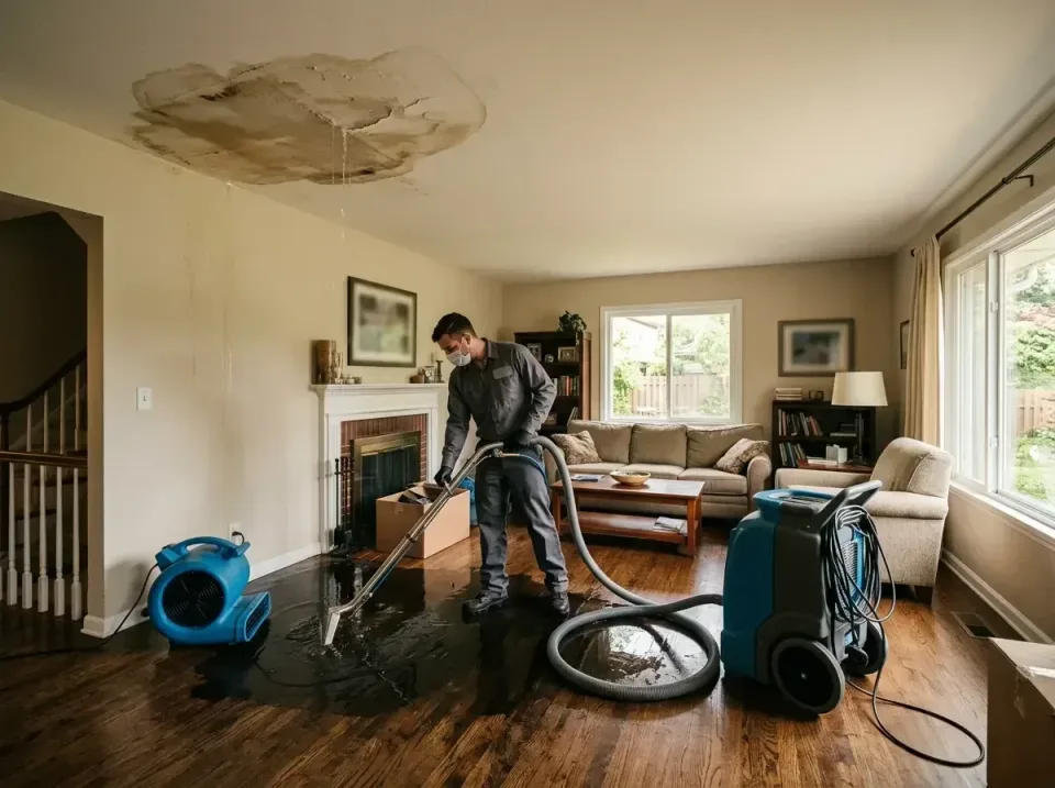 attic-pipe-burst-ceiling-drip-008 — frequently asked questions, Water Damage Restoration & Carpet Care in Steelton, PA